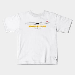 Boeing B777-300 - Japan Airlines Kids T-Shirt